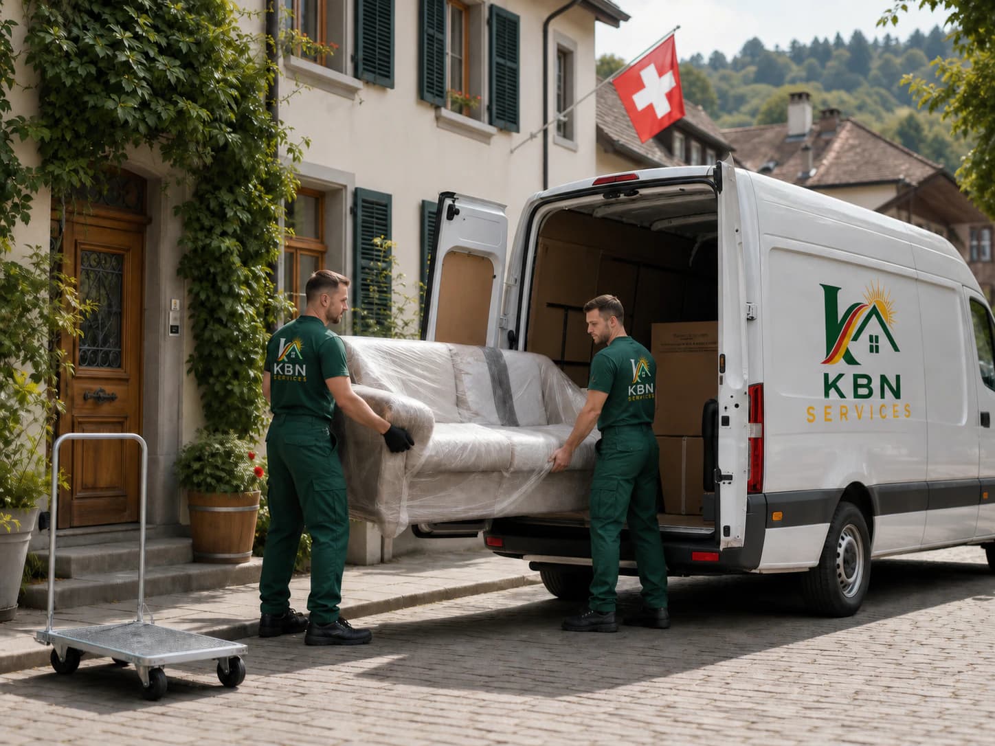 Livraison soigneuse d’un canapé en Suisse
