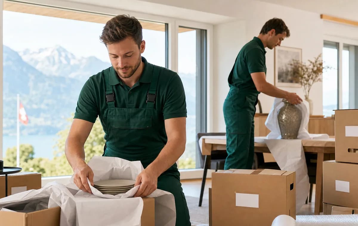 Emballage des affaires