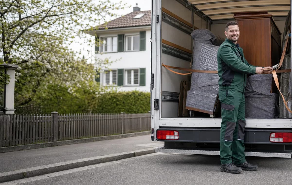 Camion avec chauffeur